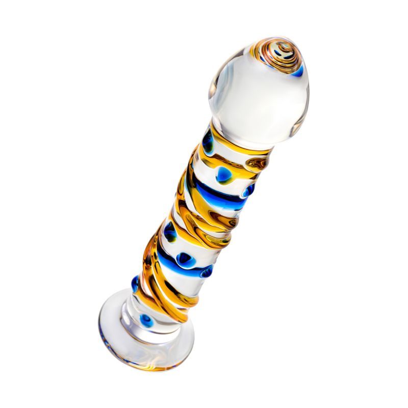 Sexus Glass Dildo Yellow 17.2Cm