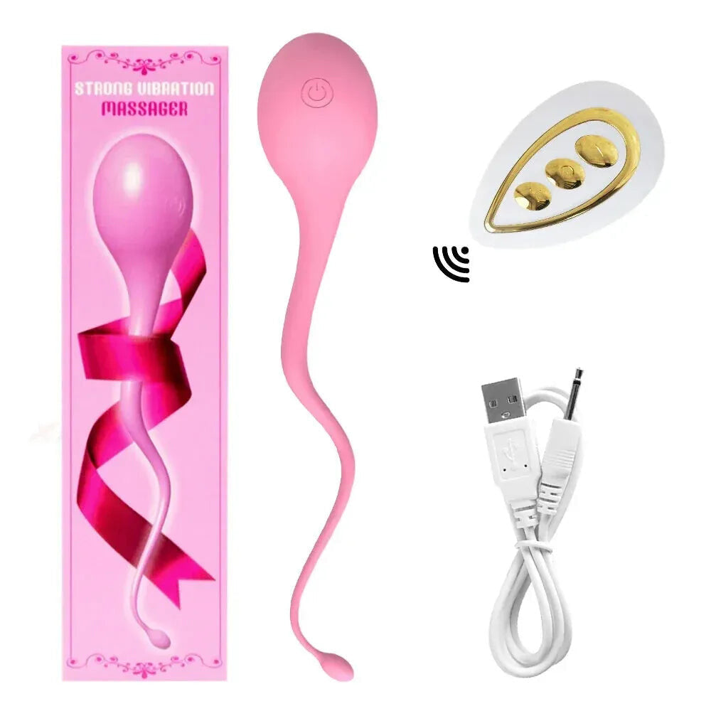 Remote Control Vibrating Love Egg for Women Stimulator G Spot Vibe Couples - Button Control