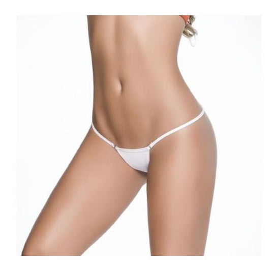 Mapale Clip Y Back Thong White