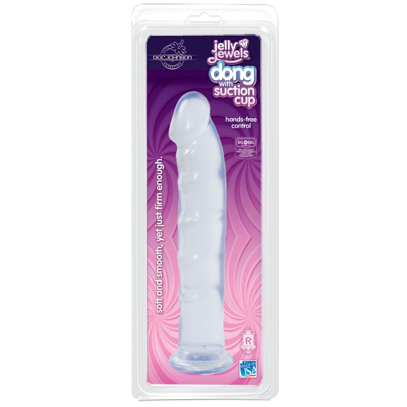 Jelly Jewels Dong With Suction Cup Diamond