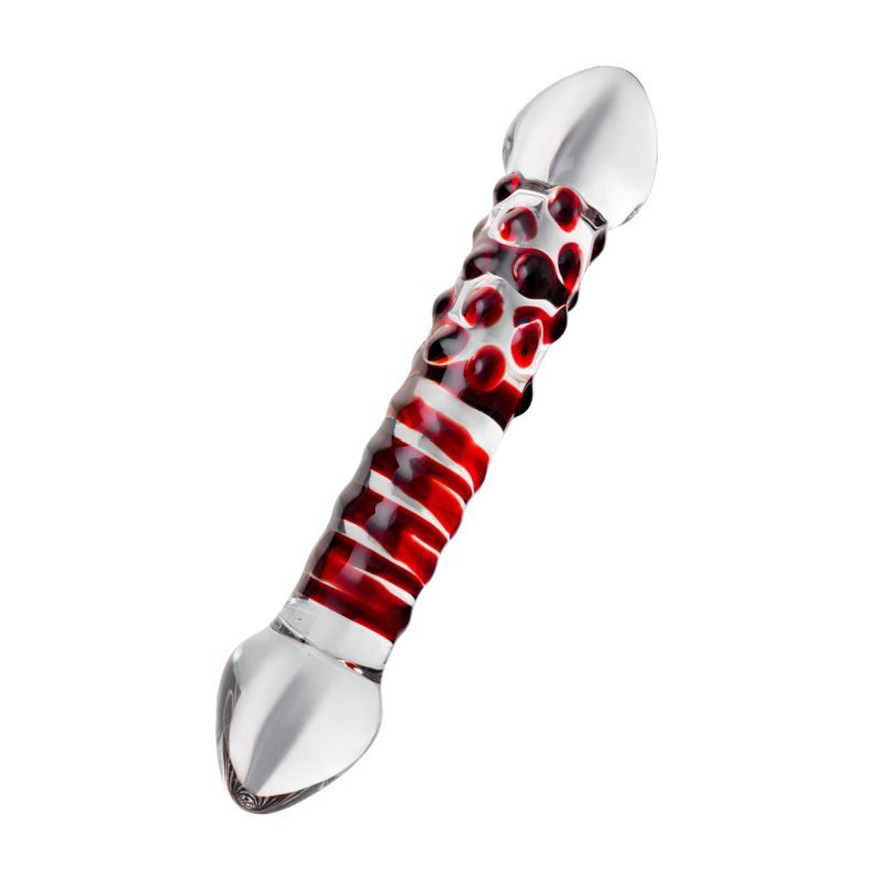 Sexus Glass Dildo Red Delight 19Cm