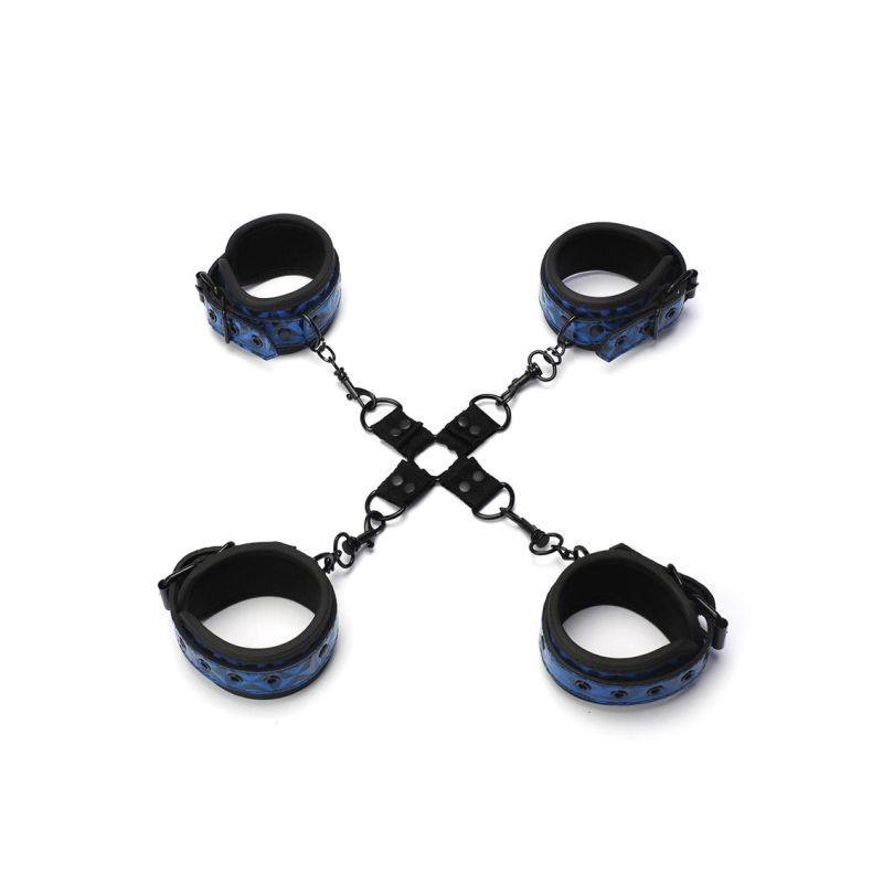 Whip Smart Diamond Hogtie Restraint Set - Blue