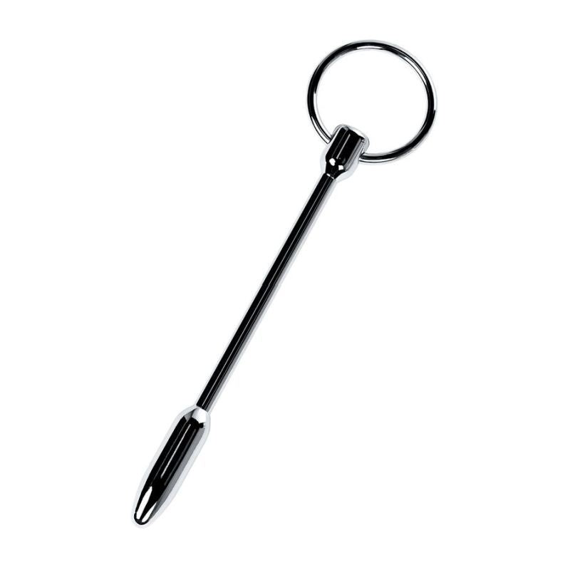 Metal Silver Urethral Plug With Ring