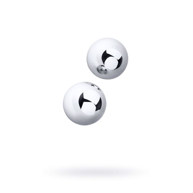 Metal Silver 2 Pc Vaginal Balls 3Cm