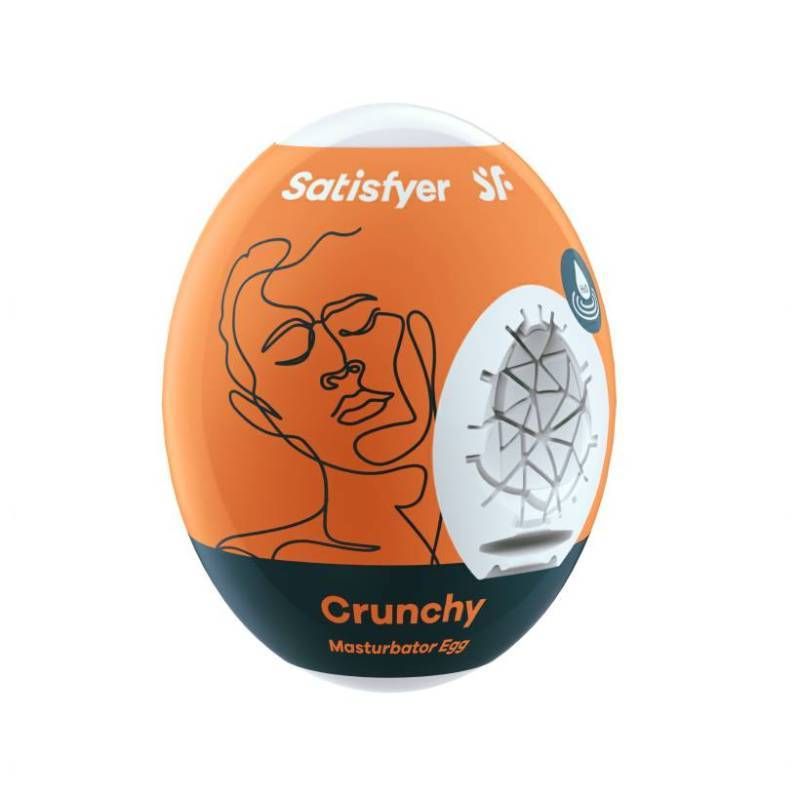 Satisfyer Masturbator Egg Crunchy Textured For Explosive Pleasure