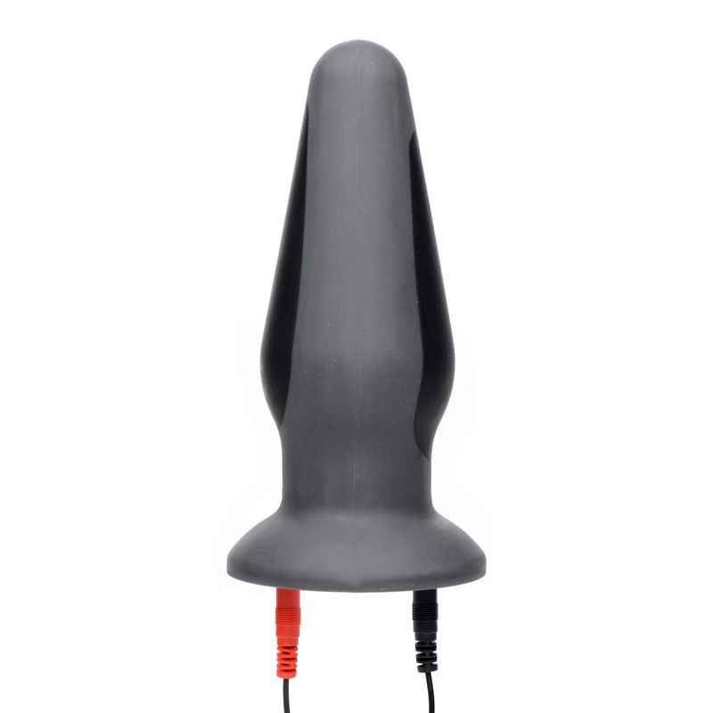 Zeus Anal Amplifier Silicone Estim Plug Black