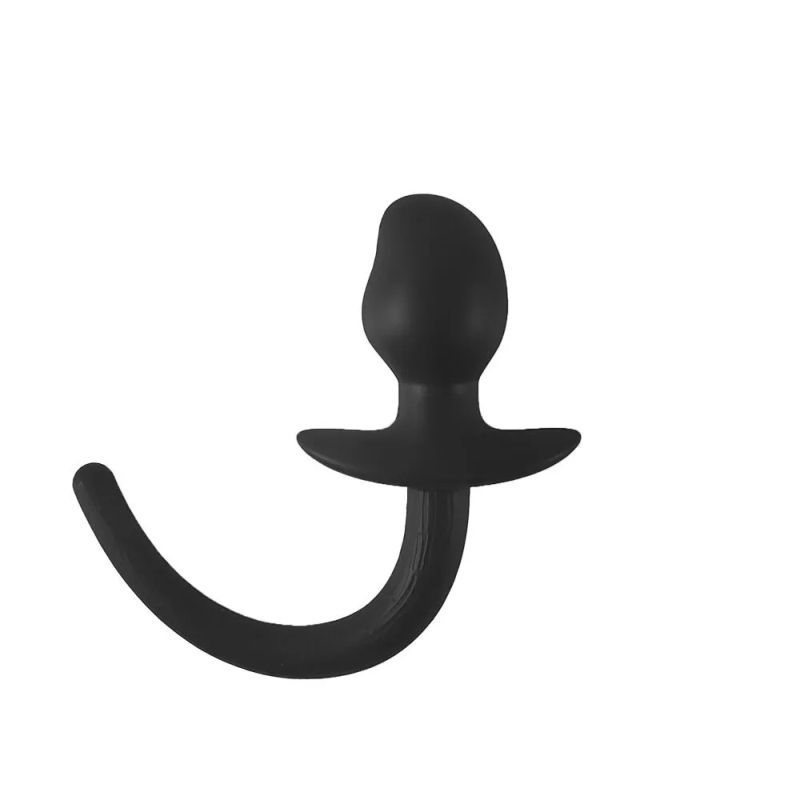 Brutus Woof Hyper Soft Silicone Puppy Tail Plug Black