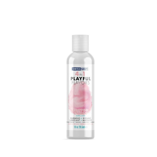 Swiss Navy Playful Flavours 4 In 1 Cotton Candy Lubricant 1Oz/29.5Ml