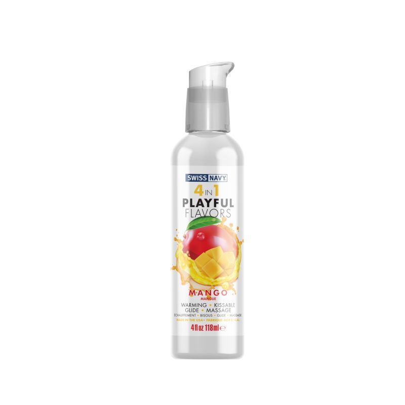 Swiss Navy Playful Flavours 4 In 1 Mango Lubricant 4Oz / 118Ml