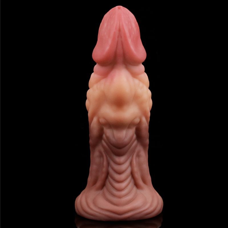 Lovetoy Nature Cock 7In Dual Layer Huge Alien Silicone Butt Plug Dildo