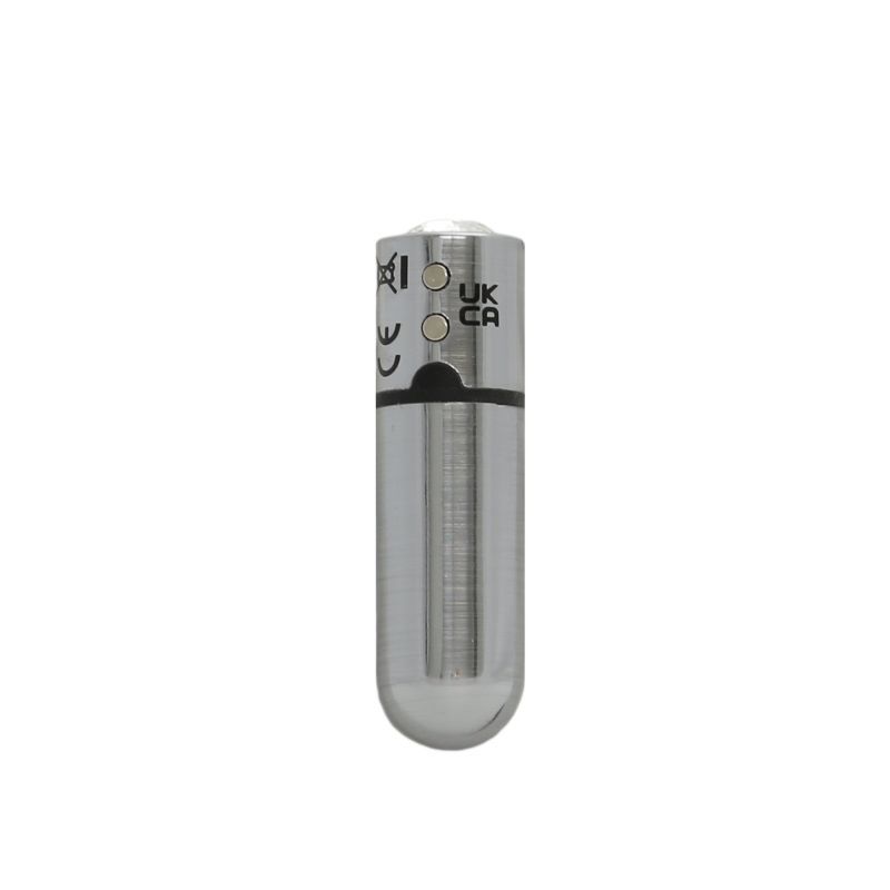 Power Bullet First Class 6Cm Rechargeable W Crystal Silver