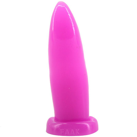 Tongue Shape Anal Plug Black - Purple