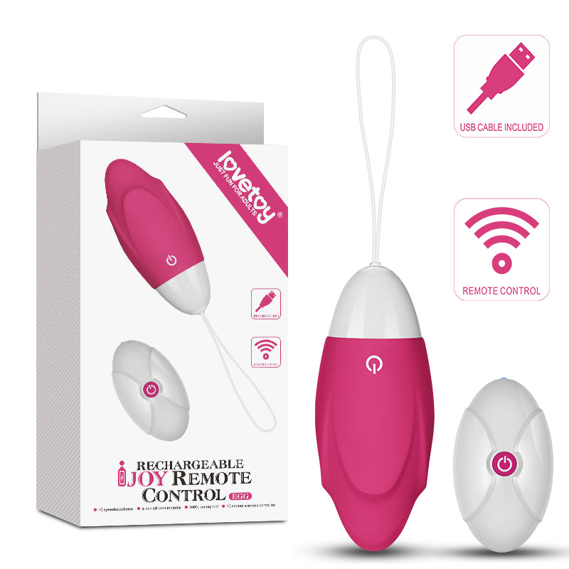 Lovetoy Ijoy Wireless Remote Control Rechargeable Egg Pink