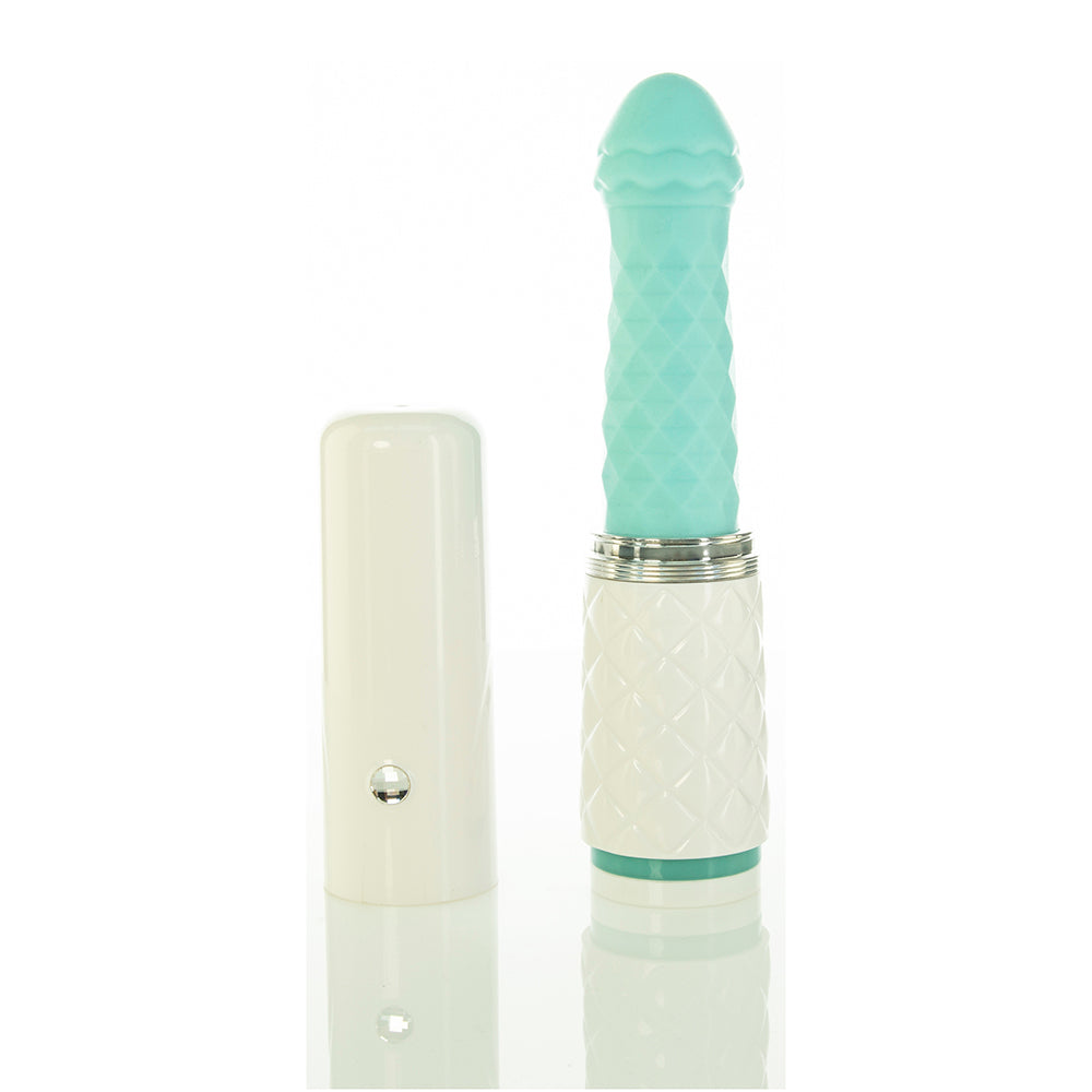 Pillow Talk Feisty Thrusting Vibrator Teal