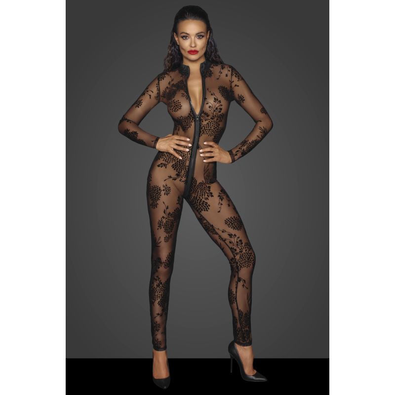 Noir Long Tulle Overall W 3 Way Zipper