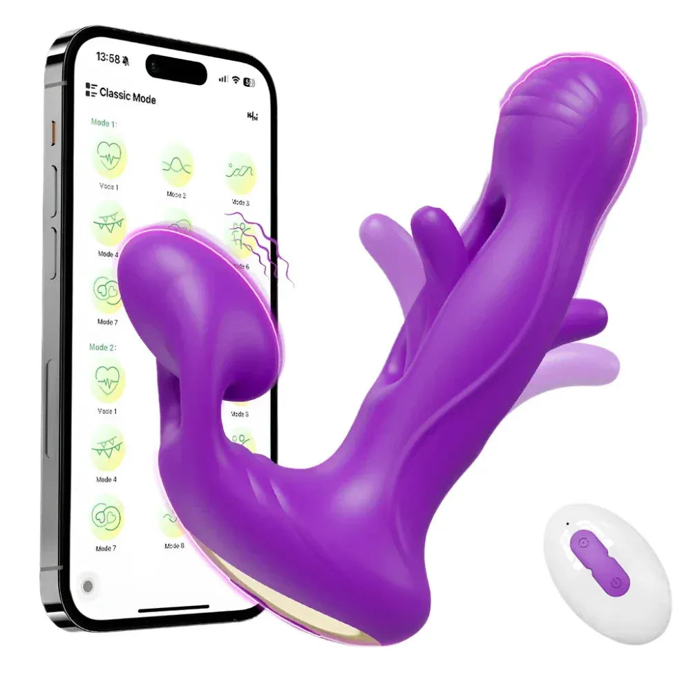 App Controlled Vagina Vibrator for Women Stimulator Masturbation Toy - Red