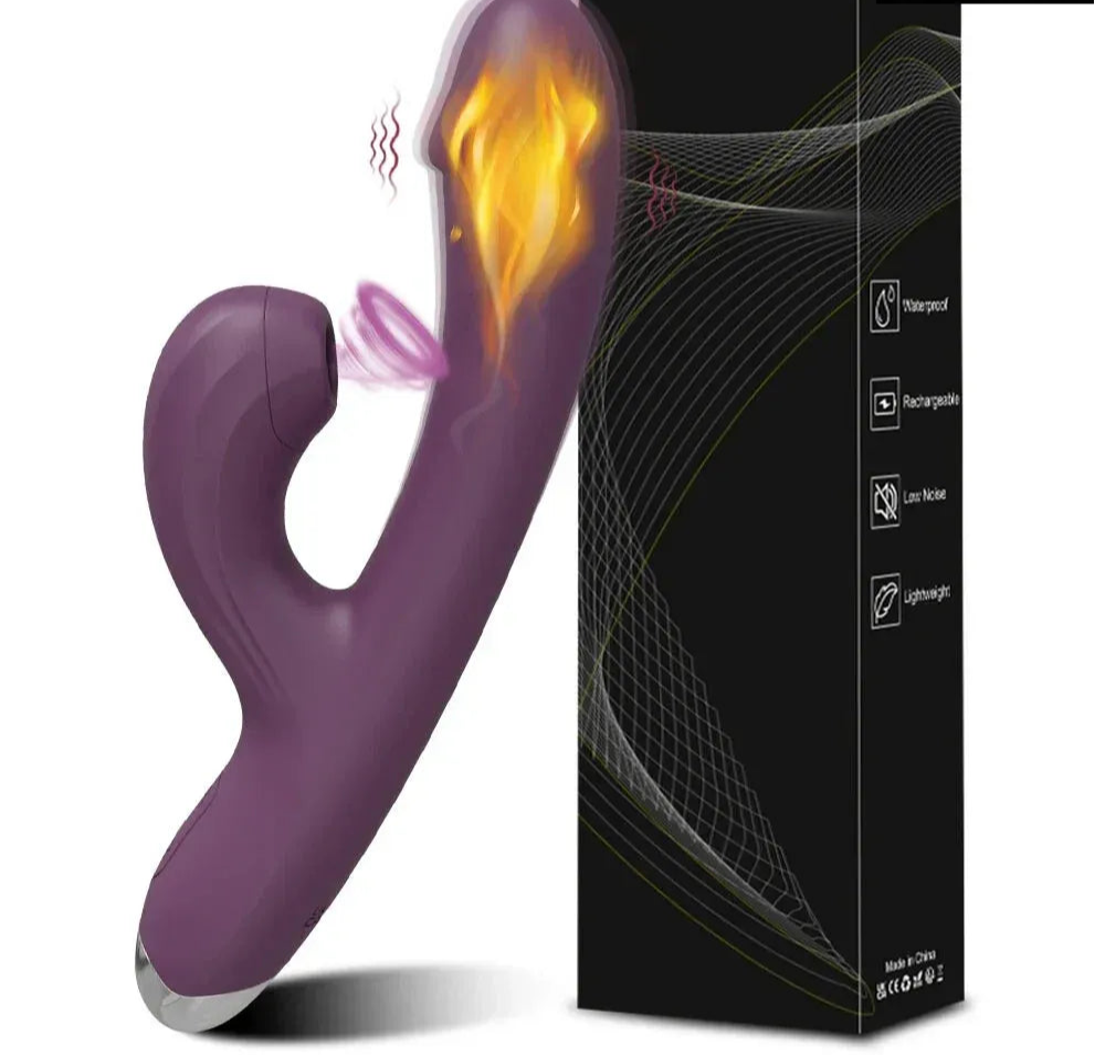 Vibrating Clit Sucker for Women G Spot Stimulator Heat - Red