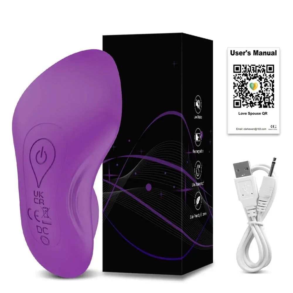 Mini Clit Vibrator for Women Wearable Panties Stimulator App Control for Couples Female Masturbator - Red