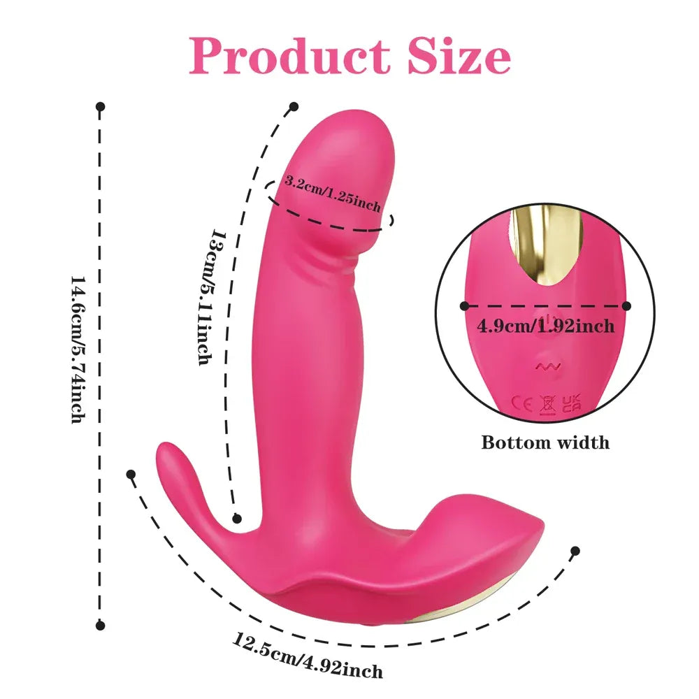 Wireless Wearable Vibrator for Women Stimulator G Spot Pleasure Toy - Purple