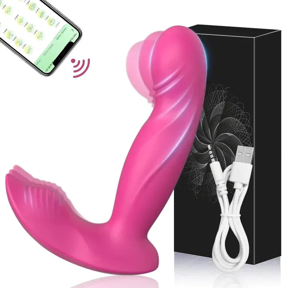 Wireless Wearable Vibrator for Women Stimulator G Spot Pleasure Toy - Purple