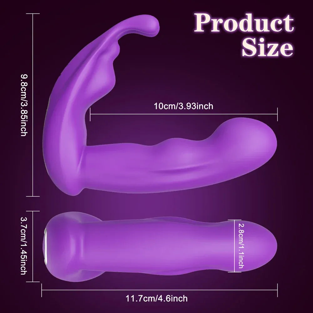 App Controlled Rabbit Vibrator for Women G Spot Stimulation - Red