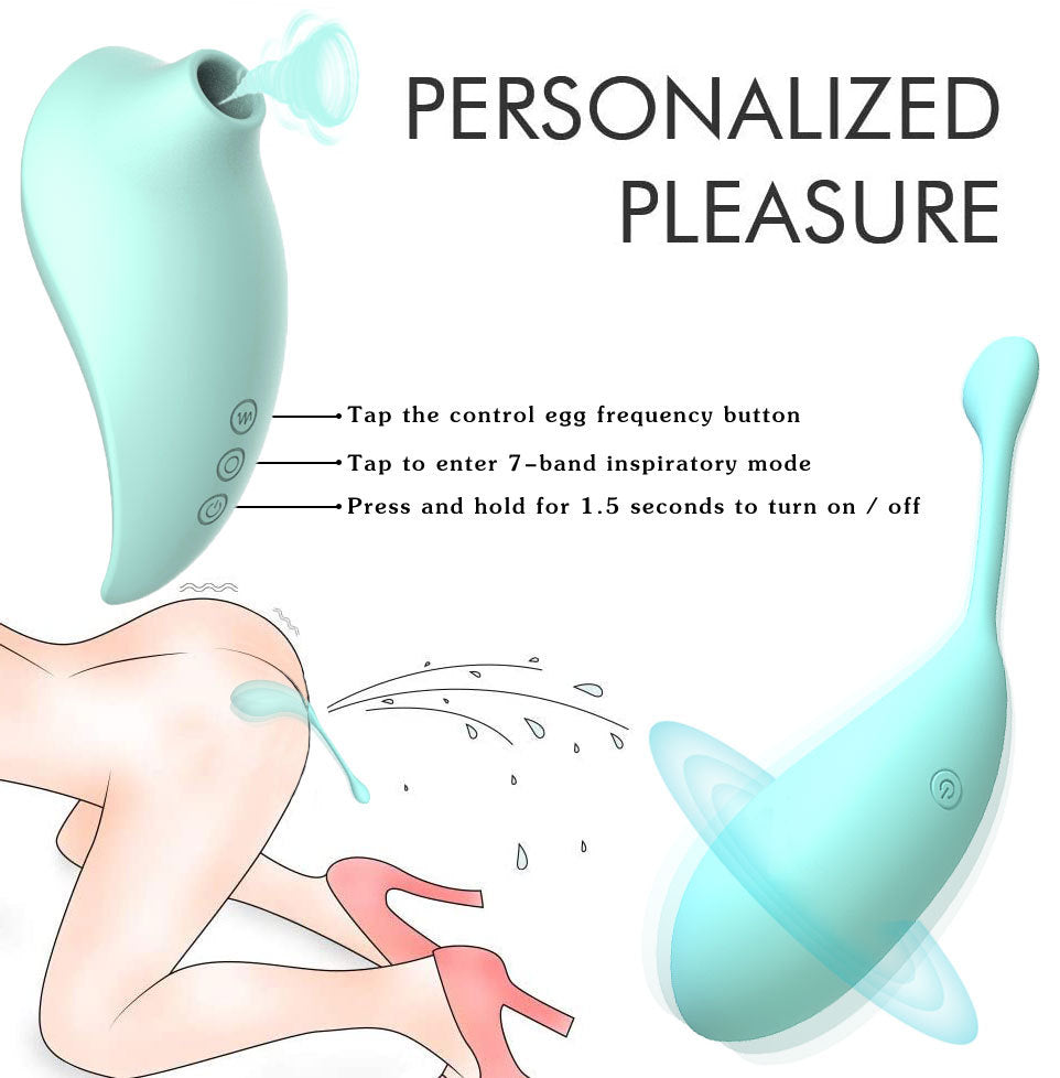 Pink PulseWave Waterproof Clitoral Sucker & Vibrating G-Spot Teaser - 7 Suction Modes, USB Rechargeable